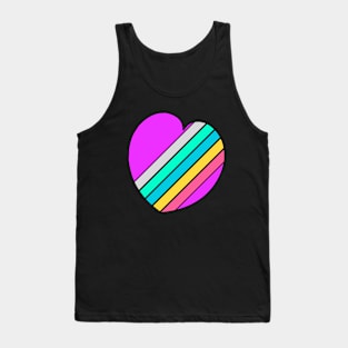 80s heart Tank Top